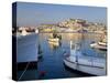 Harbour and Old Town, Eivissa or Ibiza Town, Ibiza, Balearic Islands, Spain-Peter Adams-Stretched Canvas