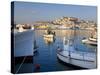 Harbour and Old Town, Eivissa or Ibiza Town, Ibiza, Balearic Islands, Spain-Peter Adams-Stretched Canvas