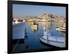 Harbour and Old Town, Eivissa or Ibiza Town, Ibiza, Balearic Islands, Spain-Peter Adams-Framed Photographic Print