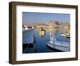 Harbour and Old Town, Eivissa or Ibiza Town, Ibiza, Balearic Islands, Spain-Peter Adams-Framed Photographic Print