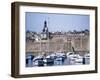 Harbour and Old Walled Town, Concarneau, Finistere, Brittany, France-David Hughes-Framed Photographic Print