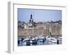 Harbour and Old Walled Town, Concarneau, Finistere, Brittany, France-David Hughes-Framed Photographic Print