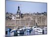 Harbour and Old Walled Town, Concarneau, Finistere, Brittany, France-David Hughes-Mounted Photographic Print