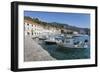 Harbour and Spanish Fortress, Hvar, Hvar Island, Dalmatia, Croatia, Europe-Frank Fell-Framed Photographic Print