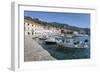 Harbour and Spanish Fortress, Hvar, Hvar Island, Dalmatia, Croatia, Europe-Frank Fell-Framed Photographic Print