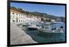 Harbour and Spanish Fortress, Hvar, Hvar Island, Dalmatia, Croatia, Europe-Frank Fell-Framed Photographic Print