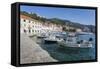 Harbour and Spanish Fortress, Hvar, Hvar Island, Dalmatia, Croatia, Europe-Frank Fell-Framed Stretched Canvas