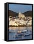 Harbour and Town, Cadaques, Costa Brava, Catalonia, Spain, Mediterranean, Europe-Stuart Black-Framed Stretched Canvas