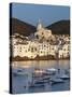 Harbour and Town, Cadaques, Costa Brava, Catalonia, Spain, Mediterranean, Europe-Stuart Black-Stretched Canvas