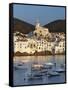 Harbour and Town, Cadaques, Costa Brava, Catalonia, Spain, Mediterranean, Europe-Stuart Black-Framed Stretched Canvas