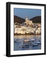 Harbour and Town, Cadaques, Costa Brava, Catalonia, Spain, Mediterranean, Europe-Stuart Black-Framed Photographic Print