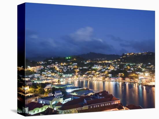 Harbour and Town Houses, St. George's, Grenada, Windward Islands, West Indies, Caribbean-Christian Kober-Stretched Canvas