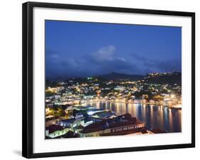 Harbour and Town Houses, St. George's, Grenada, Windward Islands, West Indies, Caribbean-Christian Kober-Framed Photographic Print