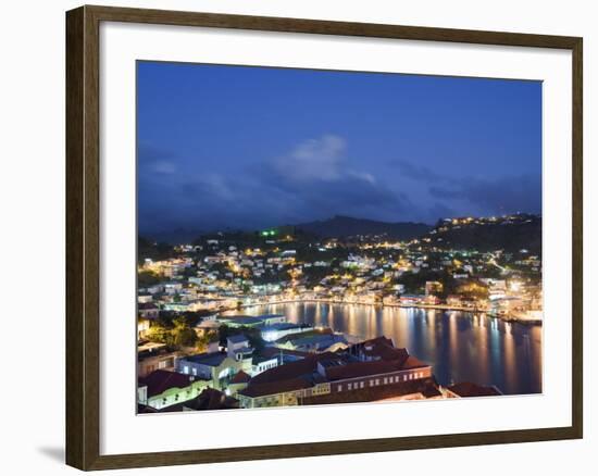 Harbour and Town Houses, St. George's, Grenada, Windward Islands, West Indies, Caribbean-Christian Kober-Framed Photographic Print