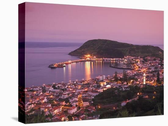 Harbour and Town of Horta, Faial Island, Azores, Portugal-Alan Copson-Stretched Canvas