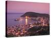 Harbour and Town of Horta, Faial Island, Azores, Portugal-Alan Copson-Stretched Canvas