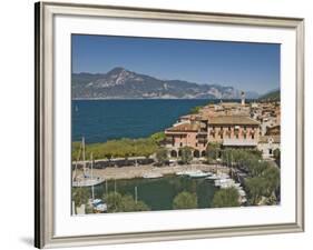 Harbour and Town of Torre Del Benaco, Lake Garda, Veneto, Italian Lakes, Italy-James Emmerson-Framed Photographic Print