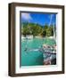 Harbour and Village, La Digue, Seychelles, Indian Ocean-J P De Manne-Framed Photographic Print