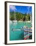 Harbour and Village, La Digue, Seychelles, Indian Ocean-J P De Manne-Framed Photographic Print