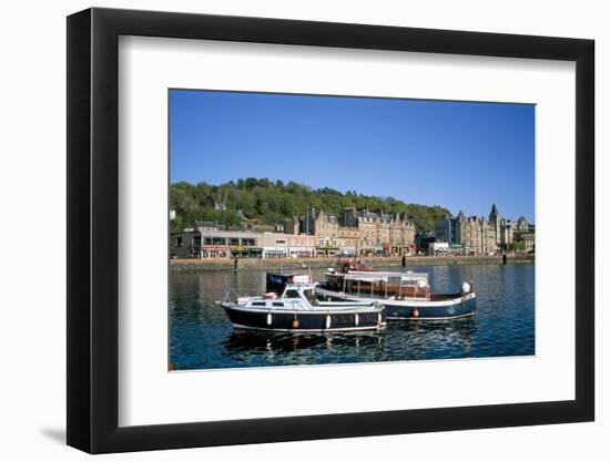 Harbour and Waterfront, Oban, Argyll, Strathclyde, Scotland, United Kingdom-Geoff Renner-Framed Premium Photographic Print