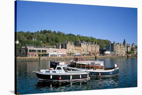 Harbour and Waterfront, Oban, Argyll, Strathclyde, Scotland, United Kingdom-Geoff Renner-Stretched Canvas