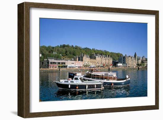 Harbour and Waterfront, Oban, Argyll, Strathclyde, Scotland, United Kingdom-Geoff Renner-Framed Photographic Print