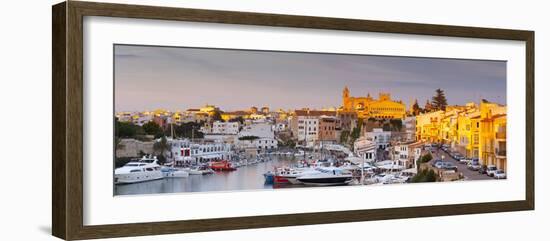 Harbour and Waterfront of Ciutadella, Menorca, Balearic Islands, Spain-Doug Pearson-Framed Photographic Print