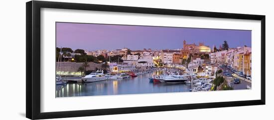 Harbour and Waterfront of Ciutadella, Menorca, Balearic Islands, Spain-Doug Pearson-Framed Photographic Print