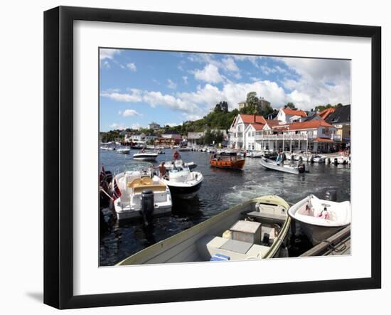 Harbour Approaches, Kragero, Telemark, South Norway, Norway, Scandinavia, Europe-David Lomax-Framed Photographic Print