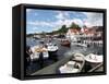 Harbour Approaches, Kragero, Telemark, South Norway, Norway, Scandinavia, Europe-David Lomax-Framed Stretched Canvas