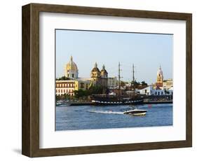 Harbour Area, Old Town, UNESCO World Heritage Site, Cartagena, Colombia, South America-Christian Kober-Framed Photographic Print