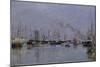 Harbour at Antwerp, 1884-Johannes Martin Grimelund-Mounted Giclee Print