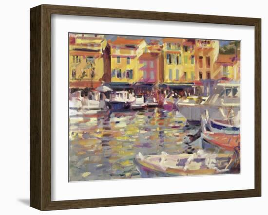 Harbour at Cassis-Peter Graham-Framed Giclee Print