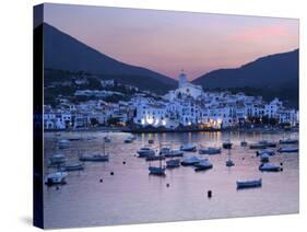 Harbour at Dusk, Cadaques, Costa Brava, Catalonia, Spain, Mediterranean, Europe-Stuart Black-Stretched Canvas