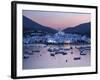 Harbour at Dusk, Cadaques, Costa Brava, Catalonia, Spain, Mediterranean, Europe-Stuart Black-Framed Photographic Print