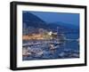 Harbour at Dusk, Monte Carlo, Monaco-Peter Adams-Framed Photographic Print