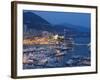 Harbour at Dusk, Monte Carlo, Monaco-Peter Adams-Framed Photographic Print