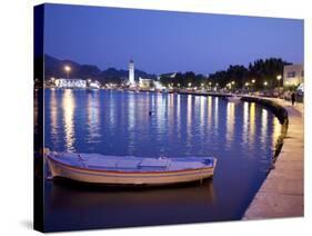 Harbour at Dusk, Zakynthos Town, Zakynthos, Ionian Islands, Greek Islands, Greece, Europe-Frank Fell-Stretched Canvas