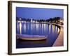 Harbour at Dusk, Zakynthos Town, Zakynthos, Ionian Islands, Greek Islands, Greece, Europe-Frank Fell-Framed Photographic Print