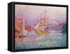Harbour at Marseilles, circa 1906-Paul Signac-Framed Stretched Canvas