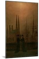 Harbour at Night (Sister), 1818-1820-Caspar David Friedrich-Mounted Giclee Print