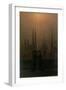 Harbour at Night-Caspar David Friedrich-Framed Giclee Print