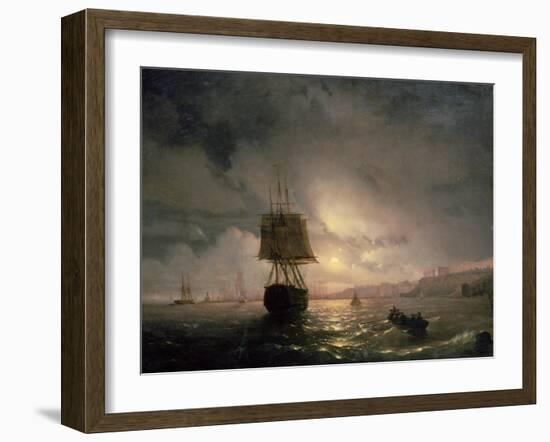 Harbour at Odessa on the Black Sea, 1852-Ivan Konstantinovich Aivazovsky-Framed Giclee Print