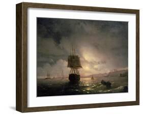 Harbour at Odessa on the Black Sea, 1852-Ivan Konstantinovich Aivazovsky-Framed Giclee Print