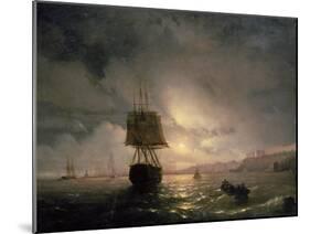 Harbour at Odessa on the Black Sea, 1852-Ivan Konstantinovich Aivazovsky-Mounted Giclee Print