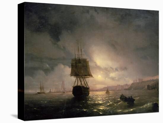 Harbour at Odessa on the Black Sea, 1852-Ivan Konstantinovich Aivazovsky-Stretched Canvas