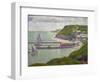 Harbour at Port-En-Bessin at High Tide, 1888-Georges Seurat-Framed Giclee Print