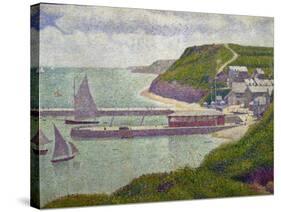 Harbour at Port-En-Bessin at High Tide, 1888-Georges Seurat-Stretched Canvas