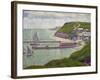 Harbour at Port-En-Bessin at High Tide, 1888-Georges Seurat-Framed Giclee Print