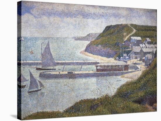 Harbour at Port-En-Bessin at High Tide-Georges Seurat-Stretched Canvas